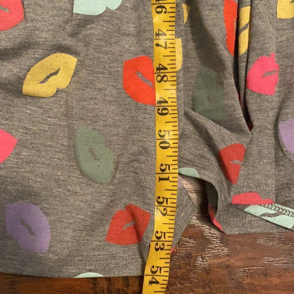 Torrid Gray Multi Color Lip Print Maxi Dress Contemporary Feminine Boho - Picture 10 of 16